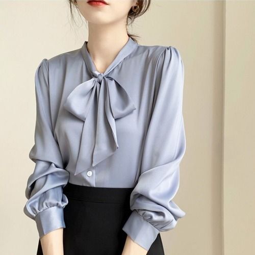 Stylish Bow Neck Shirt