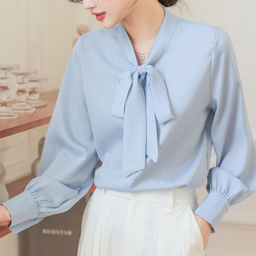 Stylish Bow Neck Shirt